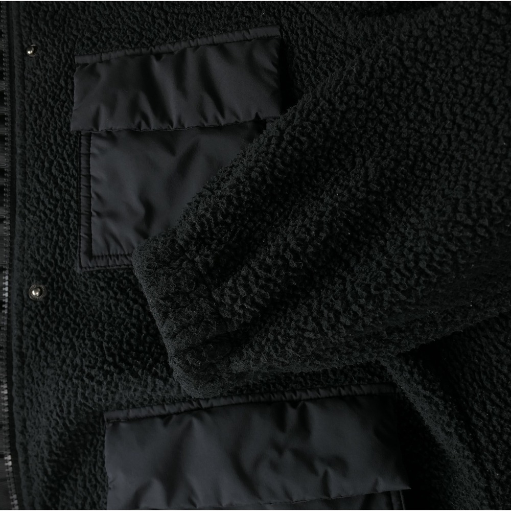 Vuori Utility Jacket Sherpa Fleece Full Zip Women XS Black Jacket Gorpcore Cozy - Picture 5 of 8
